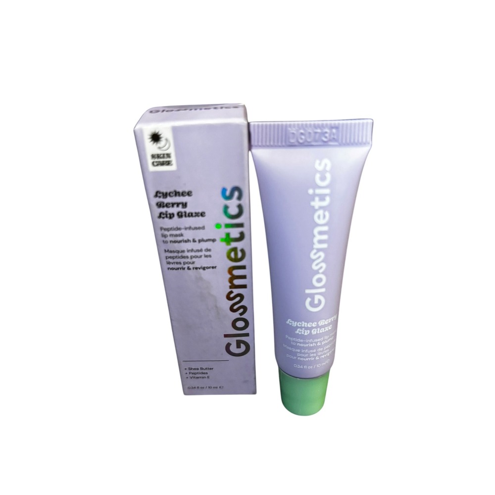 Glossmetics Lychee Berry Lip Glaze Peptide Infused Lip Mask 0.34oz New in Box